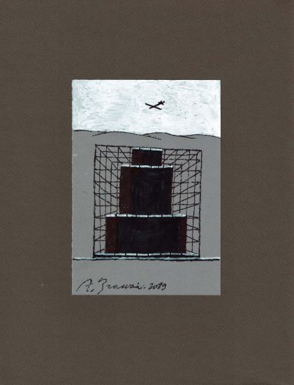 Archetipi - Andrea Branzi, Sketch n. 6, 2019, pennarello su carta, cm 32,5 x 25