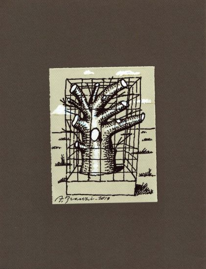 Archetipi - Andrea Branzi, Sketch n. 9, 2019, pennarello su carta, cm 32,5 x 25
