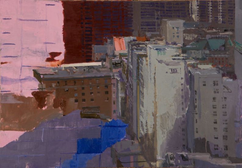 Paesaggi urbani - estesa fino al 5 novembre - Velasco Vitali, Prospettiva teorica VII (New York), olio su tela, cm 70x100  